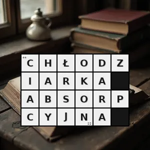 Hasło krzyżówkowe chłodziarka w której czynnik chłodzący najpierw jest pochłaniany przez absorber potem wydziela się z roztworu - chłodziarka absorpcyjna – rozwiązanie, synonimy, podpowiedzi i definicje krzyżówkowe